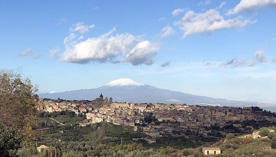 Veduta di Militello in Val di Catania